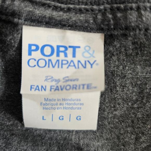 Port & Company Gray Tee Shirt "Best Mom Ever" Size Large - Picture 5 of 6